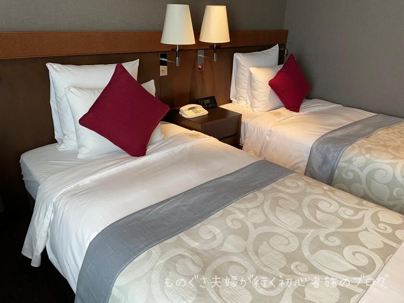 『沖縄ハーバービューホテル』8F「部屋」ベッドルーム