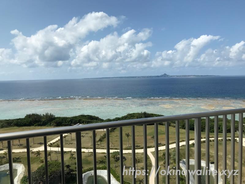 ヒルトン沖縄瀬底リゾート「エグゼクティブラウンジ」バルコニーからの眺望