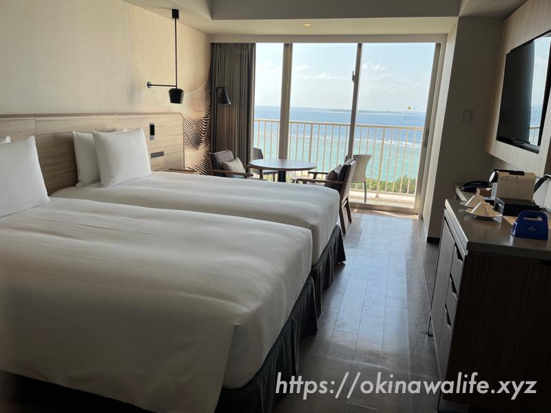 ヒルトン沖縄瀬底リゾートのベッドスペース
